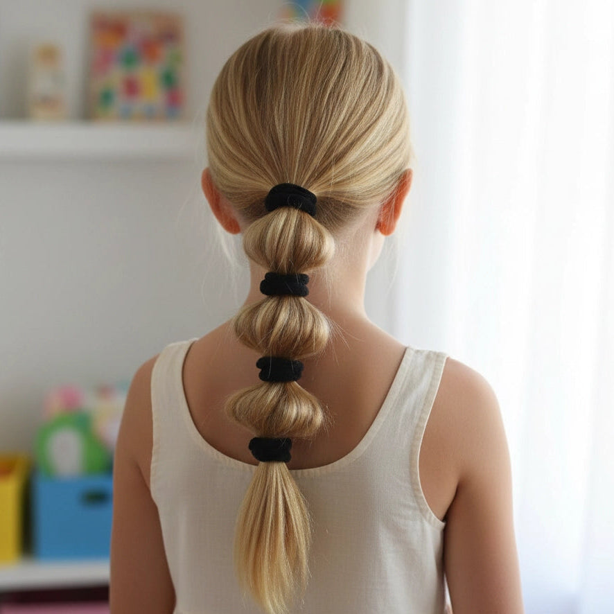 Soft Elastic Hair Ties for kids and teens (RB-010B)