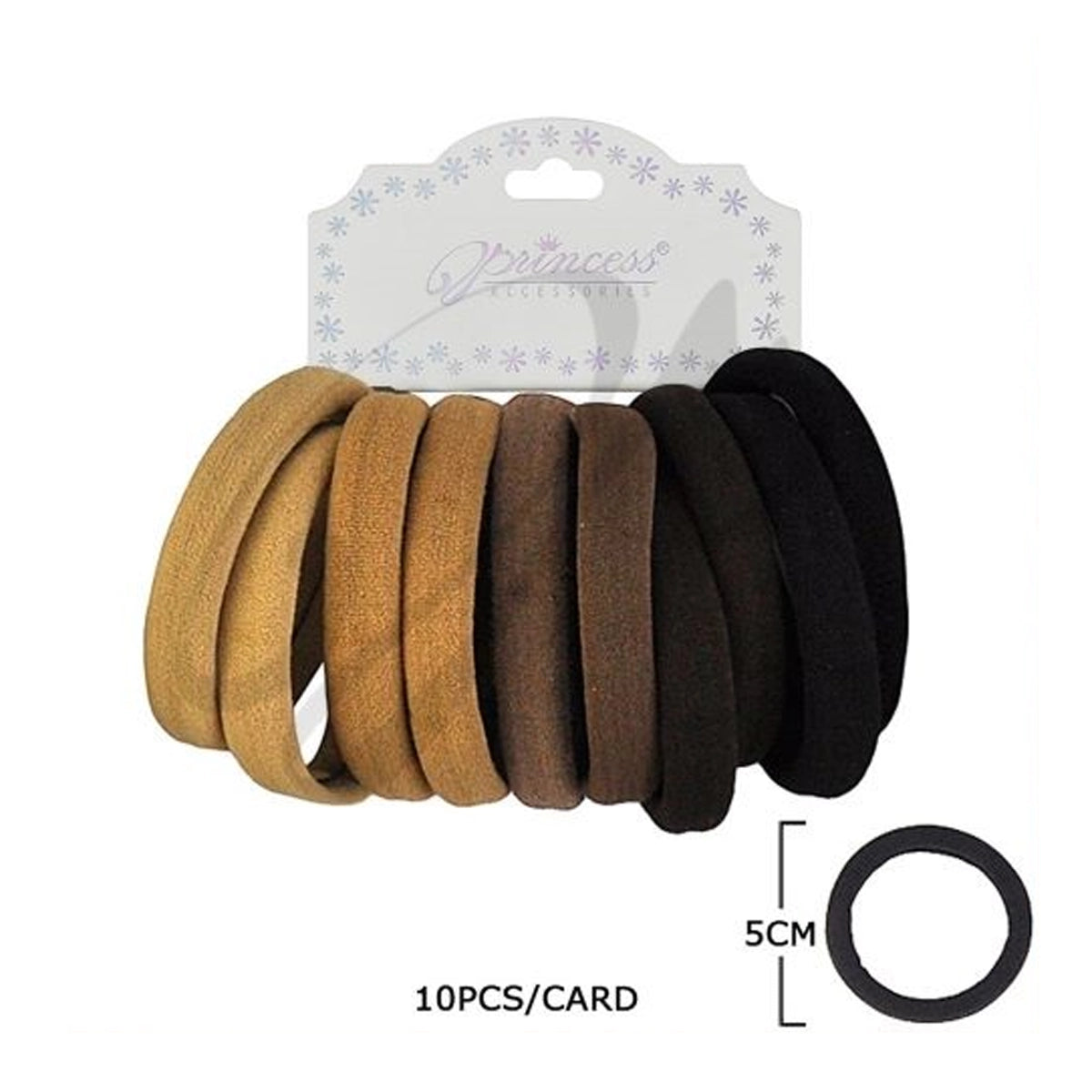 Seamless Elastic Hair Ties - Neutral Tones Set (RB-011BG2)