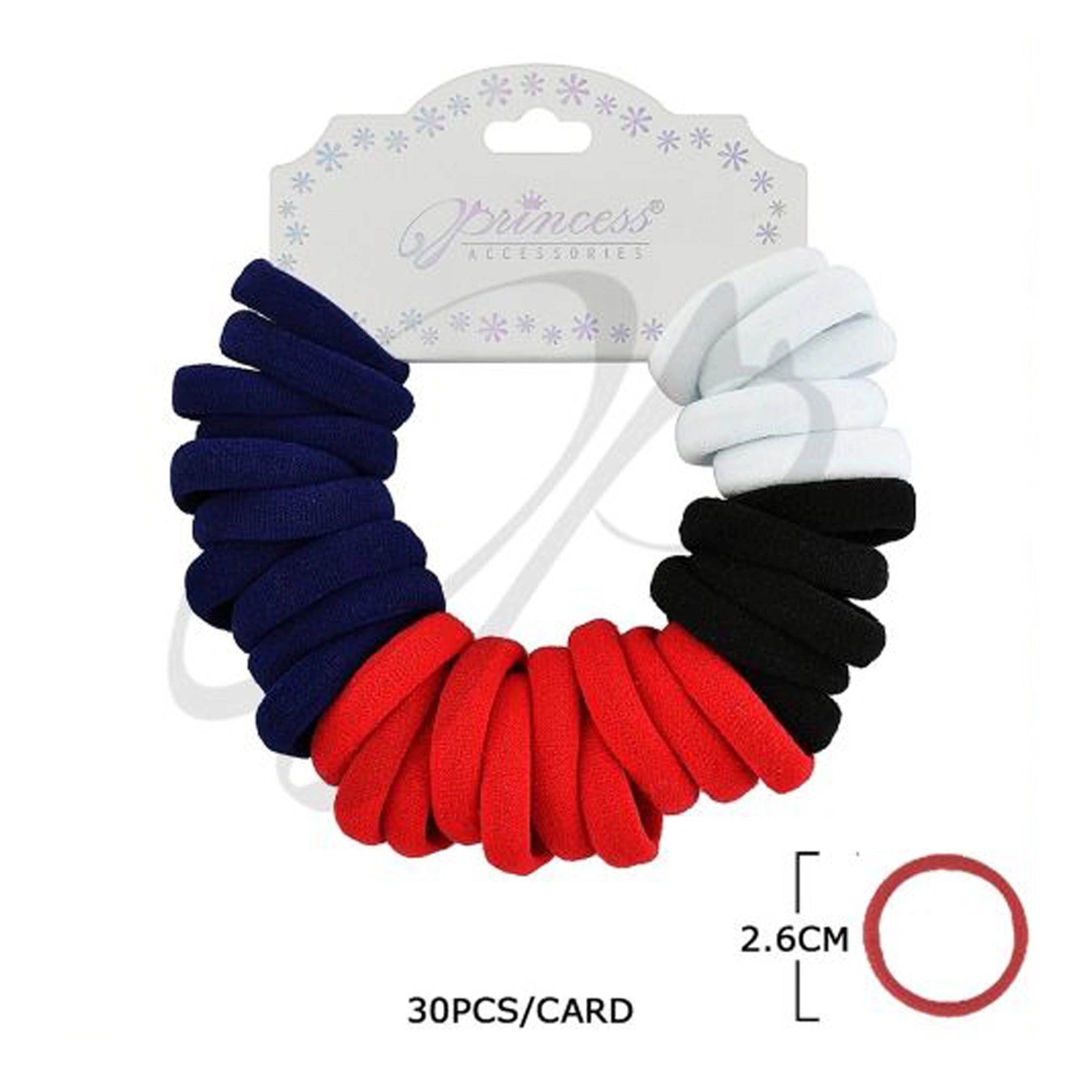 Stretch Hair Ties – 30-Piece & 12-Piece Multi-Color Sets (RB-32002E)