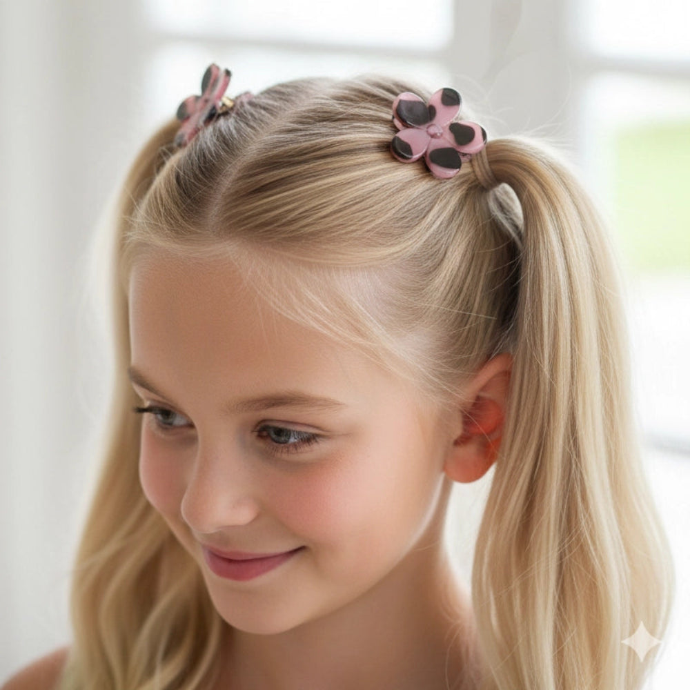 The Versatile 'Everyday Pop' Hair Accessory Set (Multi-Color Clips & Elastics)