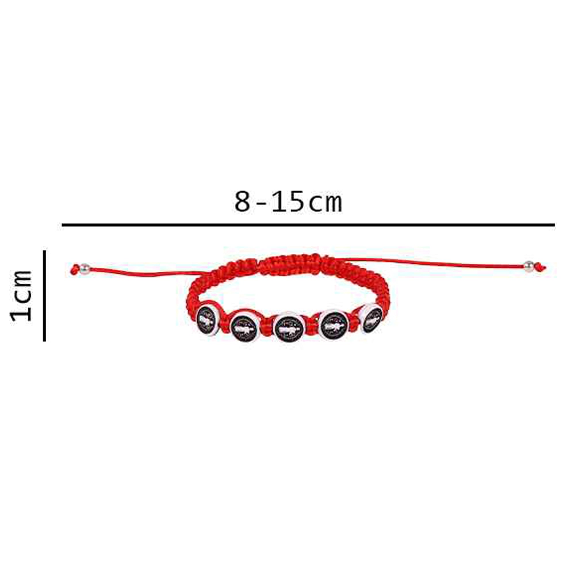 Handmade Woven San Benito Bracelet Set – Adjustable Red & Black Cord Saint Benedict Medal Protection Bracelets (RB09)