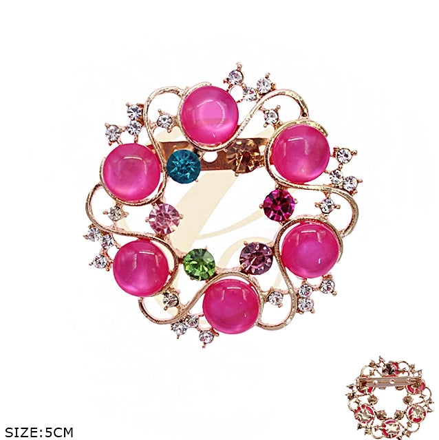 Bohemian Crystal Flower Charm Anklet – Rose Gold Filigree Foot Jewelry with Vibrant Gemstones – Adjustable Summer Beach Accessory for Women (RBC-0039R6)