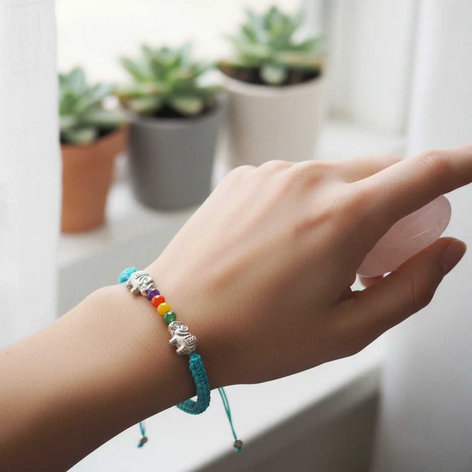 The Seven Chakras Meditation & Balance Bracelet Set