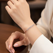 Minimalist Bar Bracelet with Adjustable Box Chain