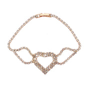 Sparkling Rhinestone Heart Fashion Bracelet