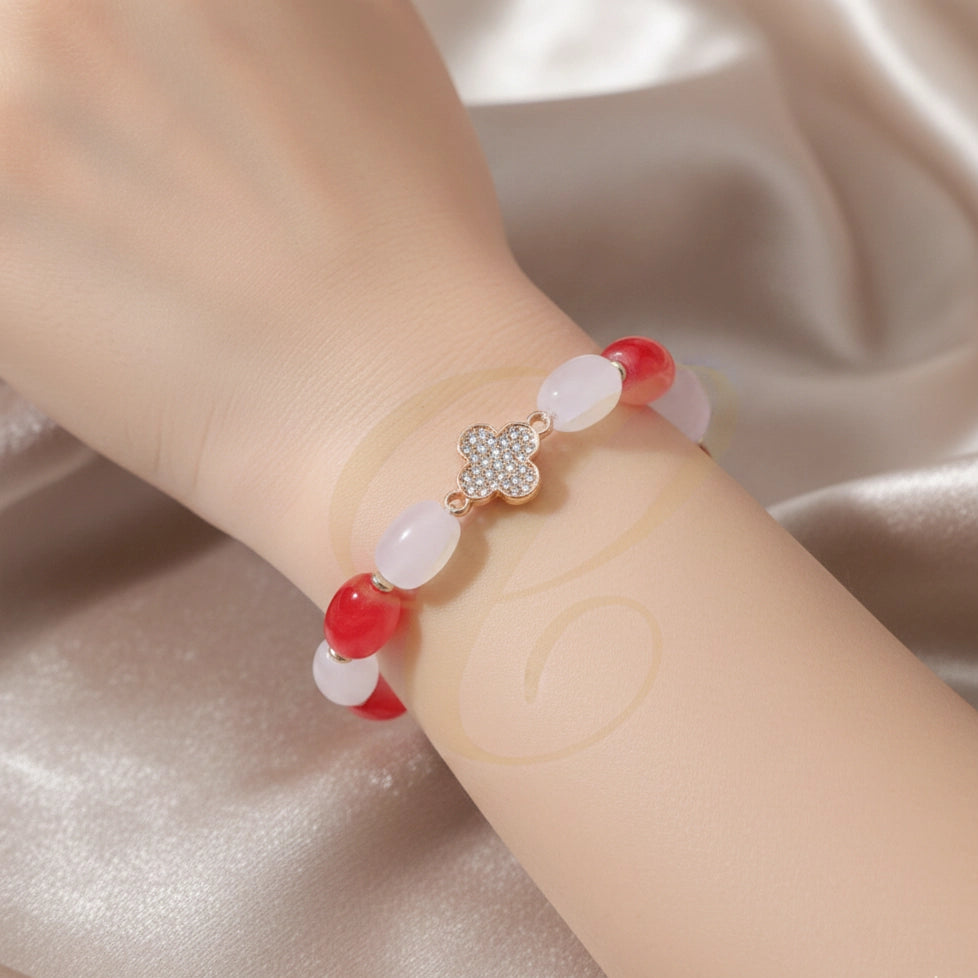 Elegant Oval Beaded Bracelet