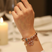 Gorgeous Heart Charm Bracelet (RBT-2108R6)