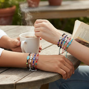 Hamsa Hand & Evil Eye Charm Bracelet Set (12-Pack) - Adjustable