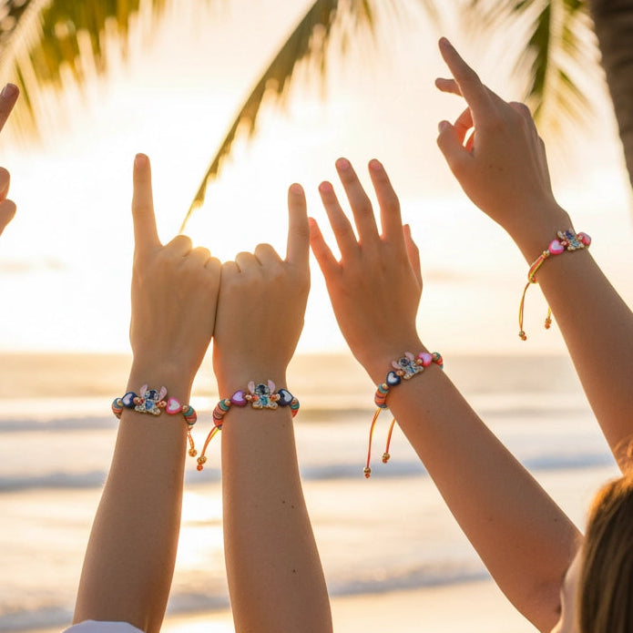 Little Alien Stitch Adjustable Friendship Bracelet