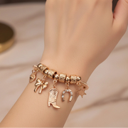 Western Charm Stretch Bangle Bracelet – Cowgirl Style Jewelry (RBT-2270GS)