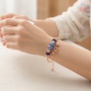 Exquisite "MOM" Heart Charm Stretch Bracelet (RBT-2330R6)