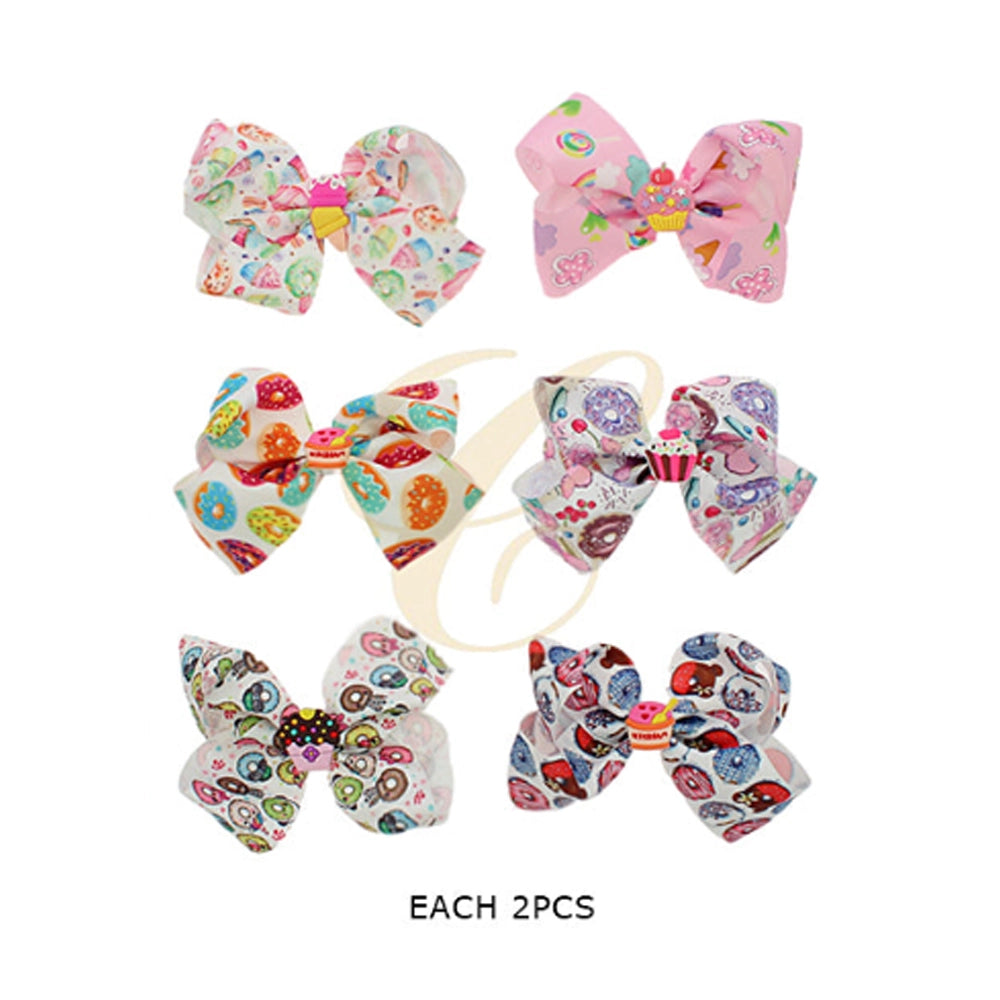 Jumbo 15cm Donut & Cupcake Hair Bow