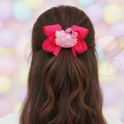 Sparkle & Pop: Sequin Kitty Mega Bow Hair Clips