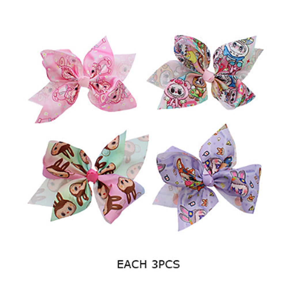 Adorable Pastel Sloth Hair Bow Clip (18cm)