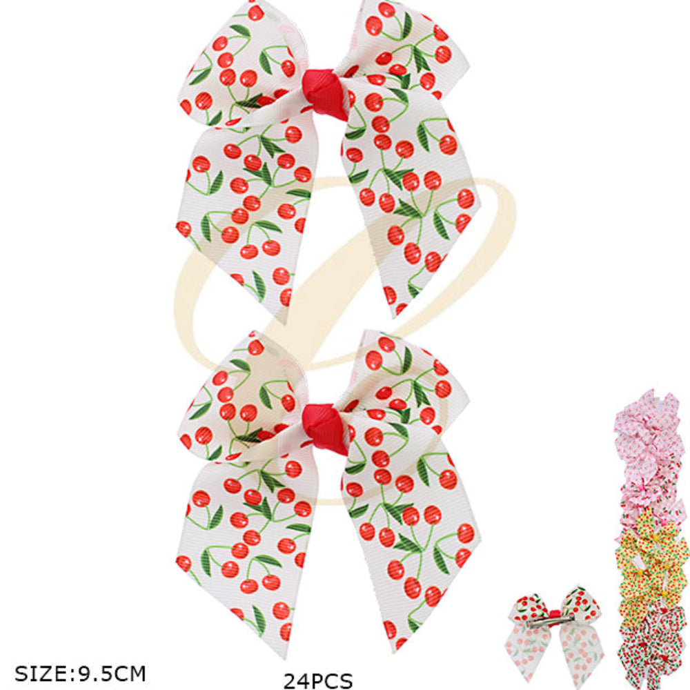 The Sweetheart 9.5cm Cherry Ribbon Bow