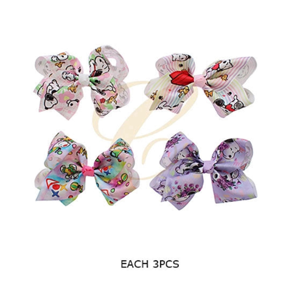 Sweet Snoopy-Inspired Hair Bow Clip - Jumbo Size