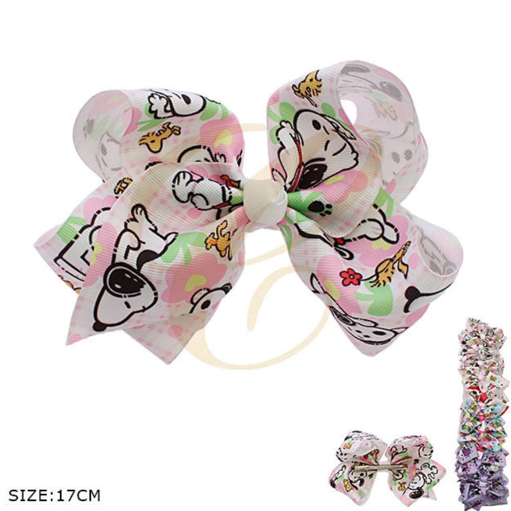 Sweet Snoopy-Inspired Hair Bow Clip - Jumbo Size
