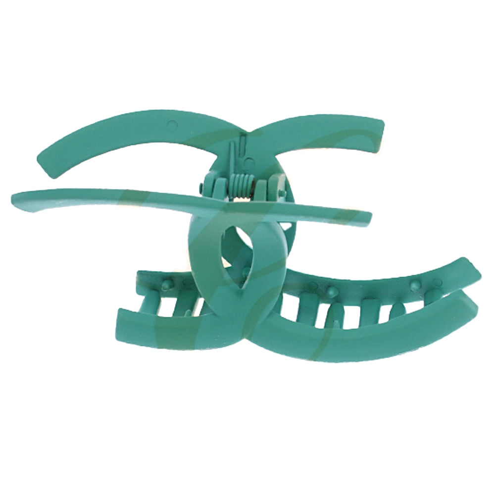 Turquoise Interlocking “C” Hair Claw Clip – 11cm