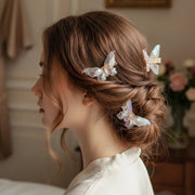 Iridescent Butterfly Hair Clips - 4-Piece Gradient Styling Set (RCP-0569R)