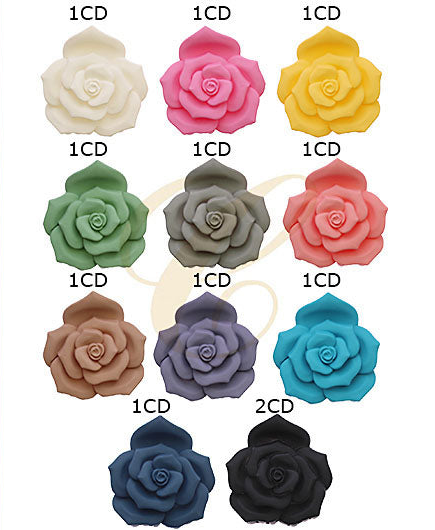 Matte Rose Hair Claw Clip – Elegant Flower Design, Strong Hold for Thick or Long Hair
