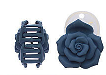 Matte Rose Hair Claw Clip – Elegant Flower Design, Strong Hold for Thick or Long Hair