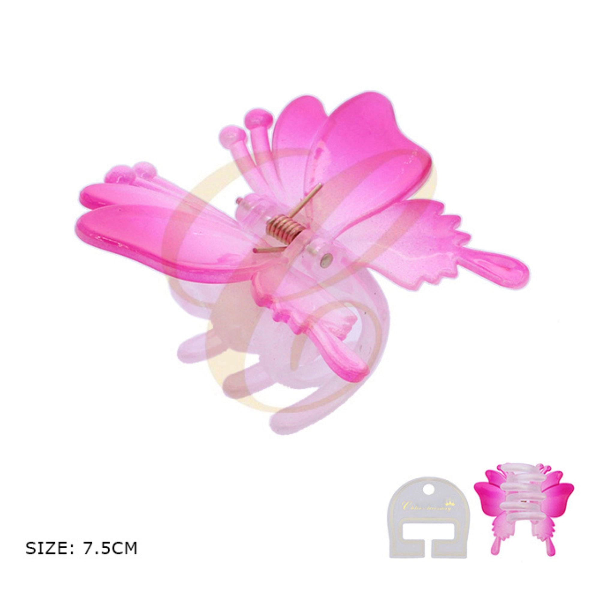 Butterfly Hair Claw Clip – Gradient Pastel Design (7.5cm)