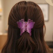 Butterfly Hair Claw Clip – Gradient Pastel Design (7.5cm)