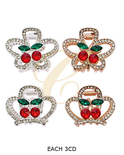 Gilded Cherry Blossom Mini Claw Clip - 4.5cm Small claw