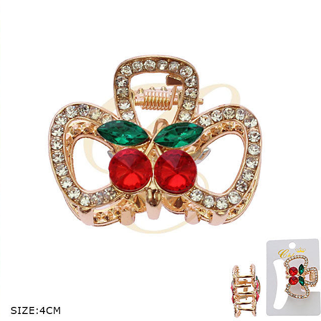 Gilded Cherry Blossom Mini Claw Clip - 4.5cm Small Claw Clip