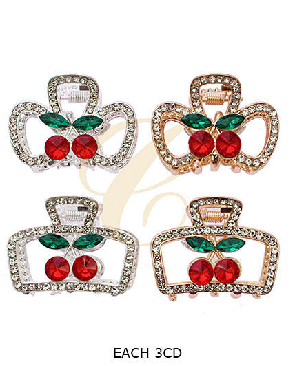 Gilded Cherry Blossom Mini Claw Clip - 4.5cm Small Claw Clip