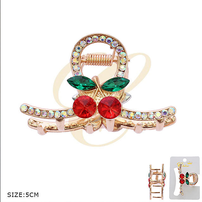 Dazzling Cherry Mini Claw Clip - 5cm Small Claw