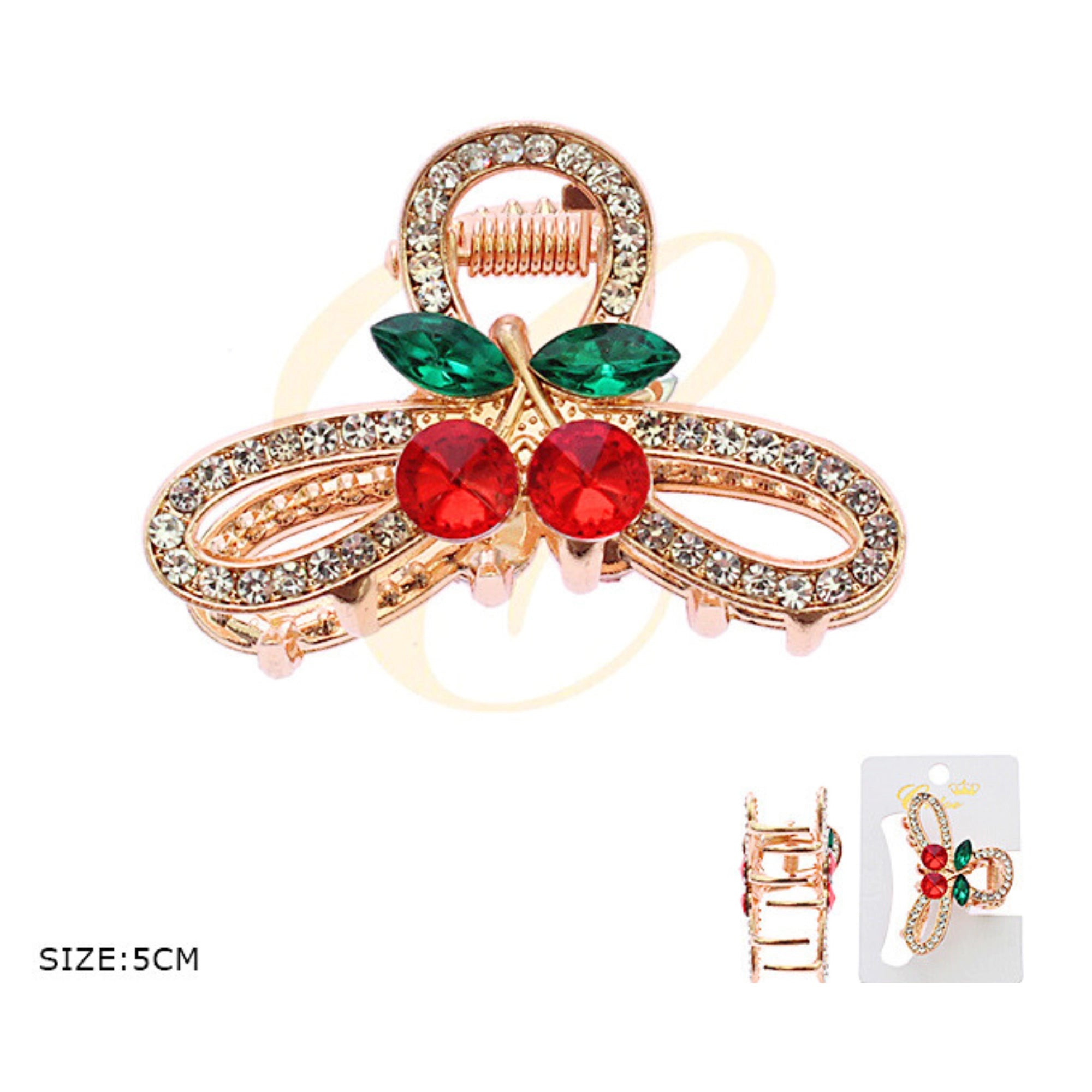 Butterfly Rhinestone Hair Clip – Elegant Crystal Claw Clip for Women