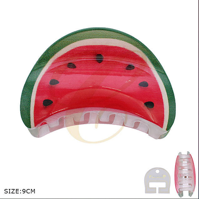 Watermelon Hair Claw Clip – Fun Fruit Design, Large Strong Grip Clip for Thick or Long Hair