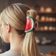 Watermelon Hair Claw Clip – Fun Fruit Design, Large Strong Grip Clip for Thick or Long Hair