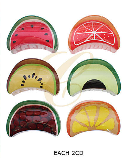 Watermelon Hair Claw Clip – Fun Fruit Design, Large Strong Grip Clip for Thick or Long Hair