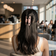 Matte Large Hair Claw Clip – Neutral Toned, Non-Slip Grip, Strong Hold for Thick or Long Hair