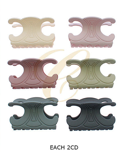 Matte Large Hair Claw Clip – Neutral Toned, Non-Slip Grip, Strong Hold for Thick or Long Hair