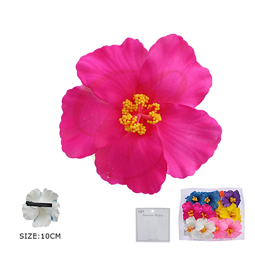 10cm Artificial Hibiscus Hair Clip (RCP-0827R7)
