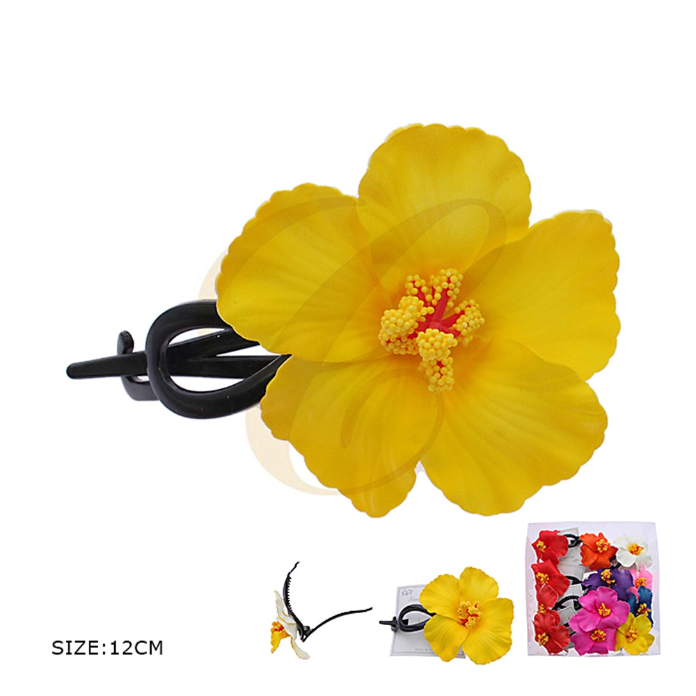 Large Hibiscus Flower Hair Clip (RCP-0829R)
