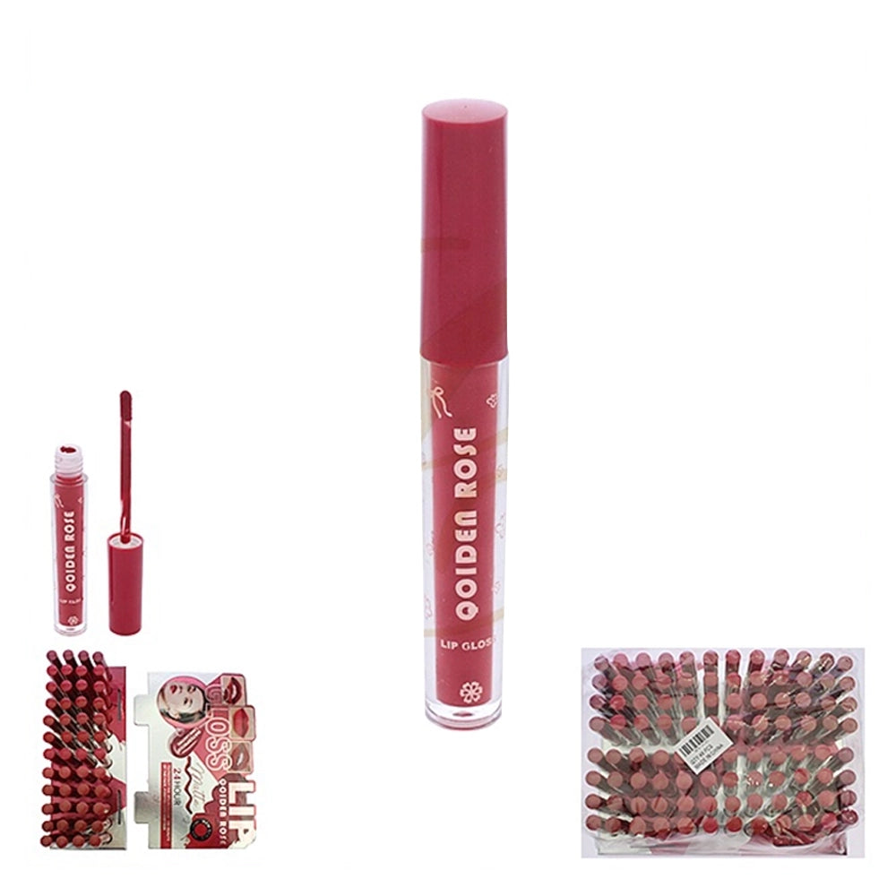 ROSE Matte Liquid Lipstick & Lip Gloss Set - 24-Hour Long Lasting Waterproof Liquid Lip Color Bulk Display Box (RCS-0182)