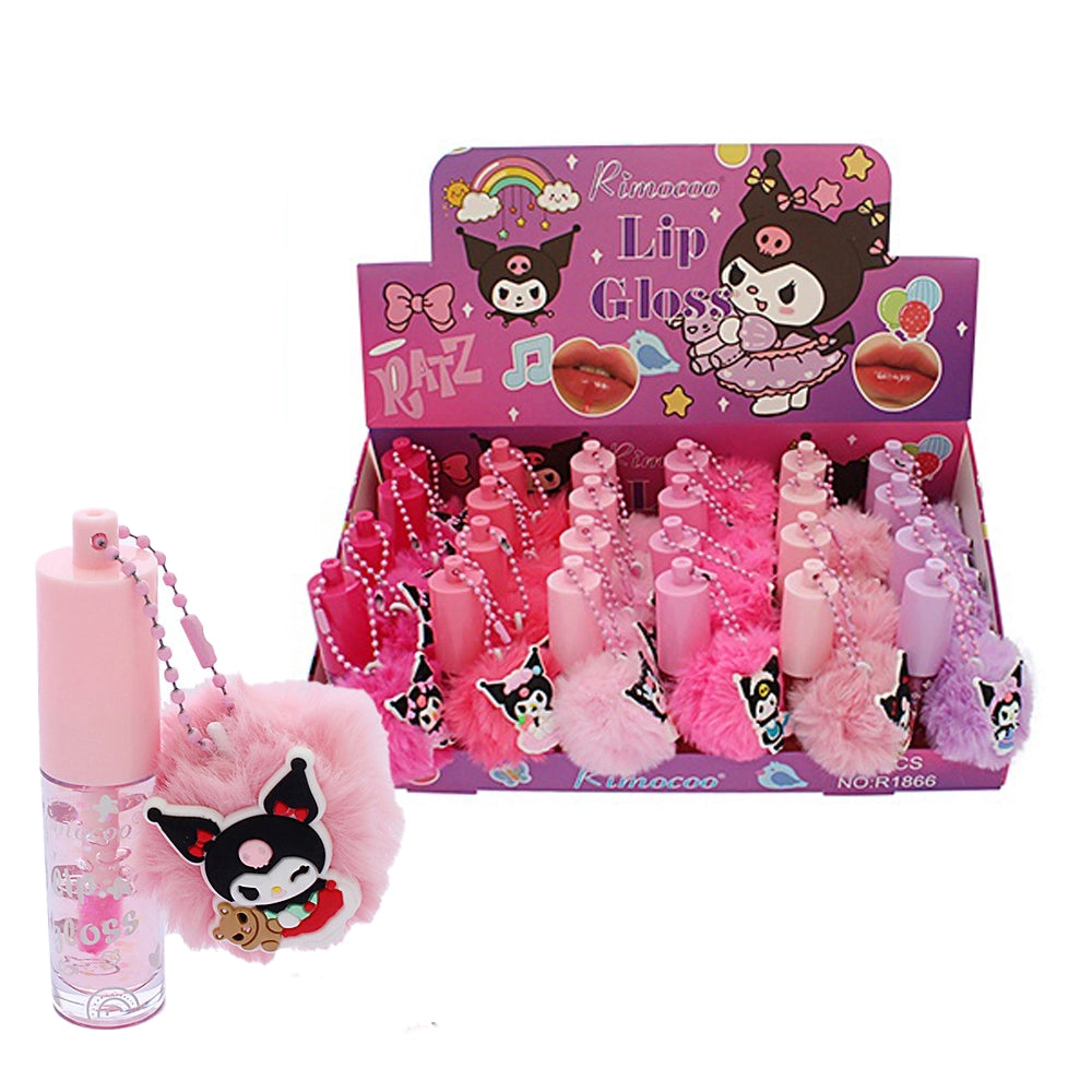 Rimocoo Cute Lip Gloss with Keychain Puff (R1866)