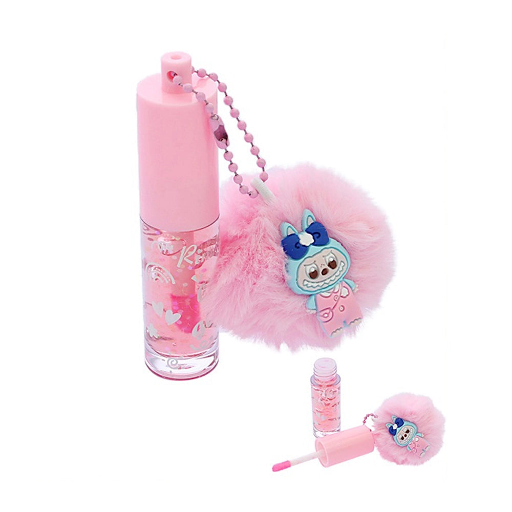 Rimocoo Little Monster Lip Gloss with Keychain Puff (R1864)
