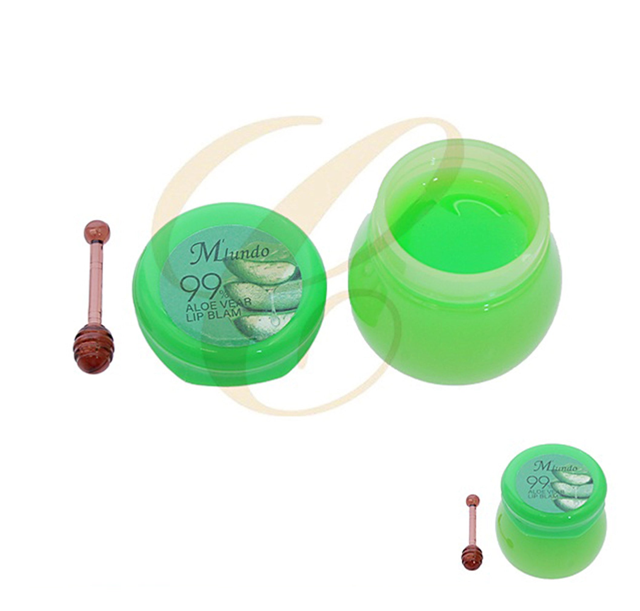 99% Aloe Vera Moisturizing Lip Balm – Hydrating Repair Pot with Applicator (RCS-0693)