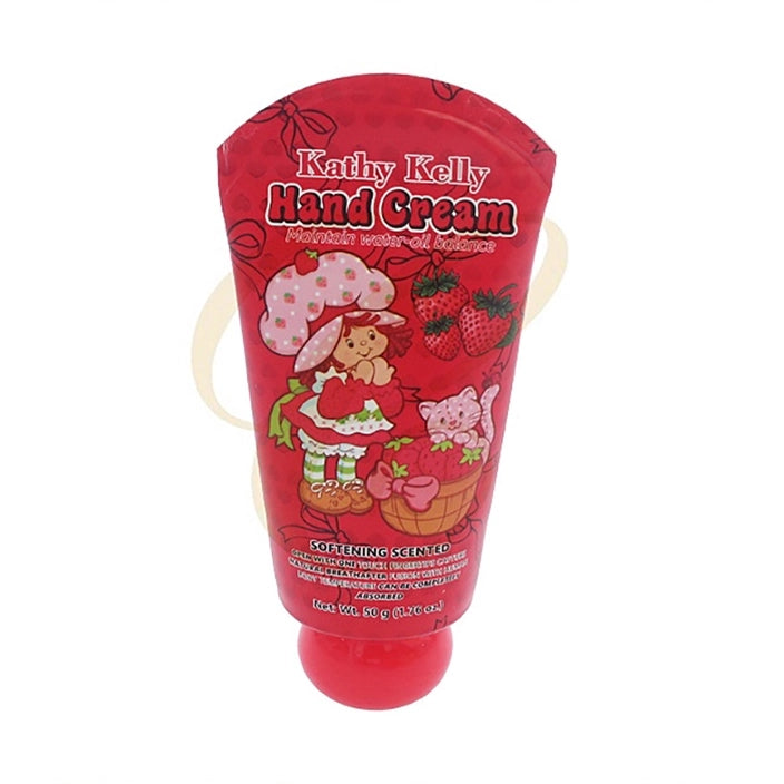 Kathy Kelly Strawberry Softening Scented Hand Cream | Hydrating Water-Oil Balance Hand Lotion Display Set (24 Pack Bulk) (RCS-0701)