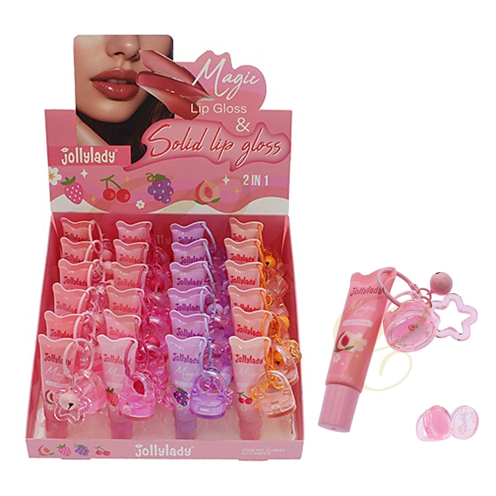 Jollylady Magic Lip Gloss & Solid Lip Gloss (RCS-0733)