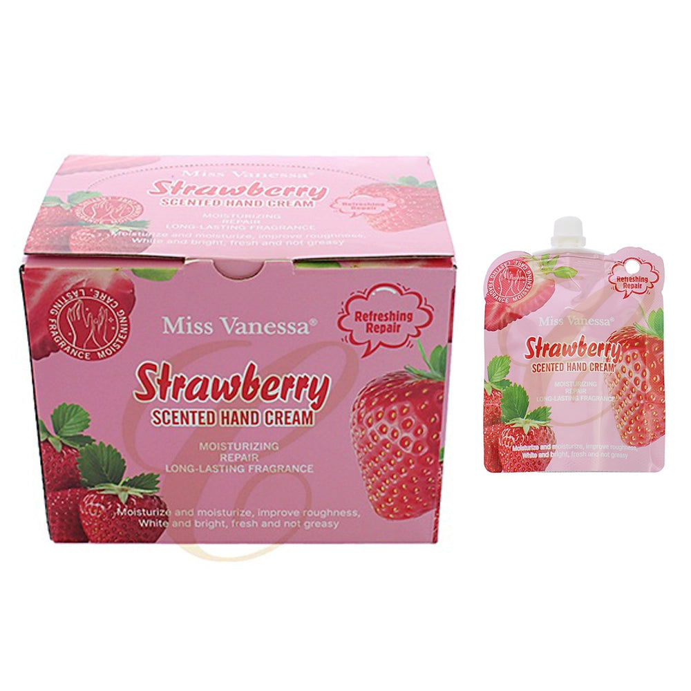Miss Vanessa Strawberry Scented Hand Cream – Moisturizing & Refreshing (RCS-0830)