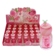 Miss Betty pH Changing Magic Lip Oil – Hydrating Silky Glossy Lip Tint in Peach Bottle Container Display (24-Piece Box | RCS-1298