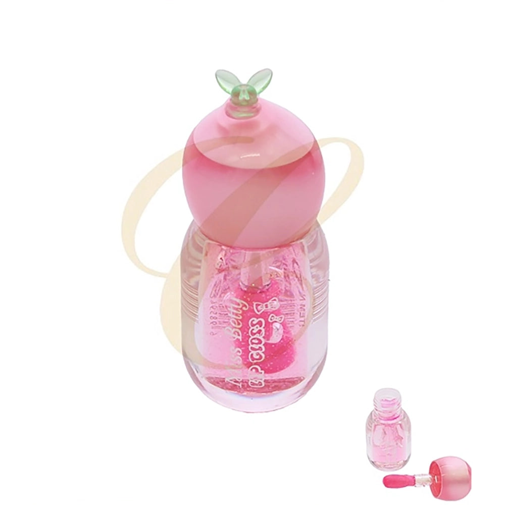 Miss Betty pH Changing Magic Lip Oil – Hydrating Silky Glossy Lip Tint in Peach Bottle Container Display (24-Piece Box | RCS-1298