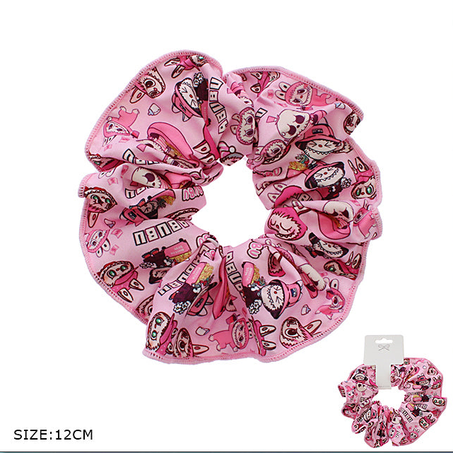 Cute Character Print Scrunchie Set - The Perfect Hair Accessory!