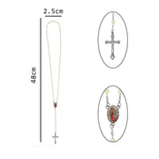 Our Lady of Guadalupe Luminous Rosary Necklace Bulk Set (12 Pcs) – Glow in the Dark Catholic Rosaries (RN06)